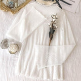 2020 New Transparent Korean Loose Women Lace Blouse 3 Colors Female Bottoming Blouses Plus Size Cheaper Tops