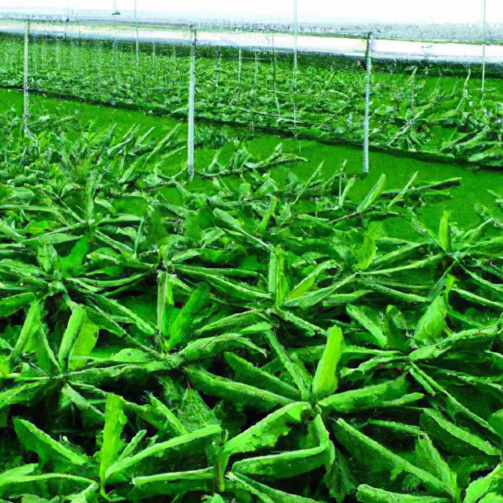 Uso de estufas ou abrigos para proteção das plantações