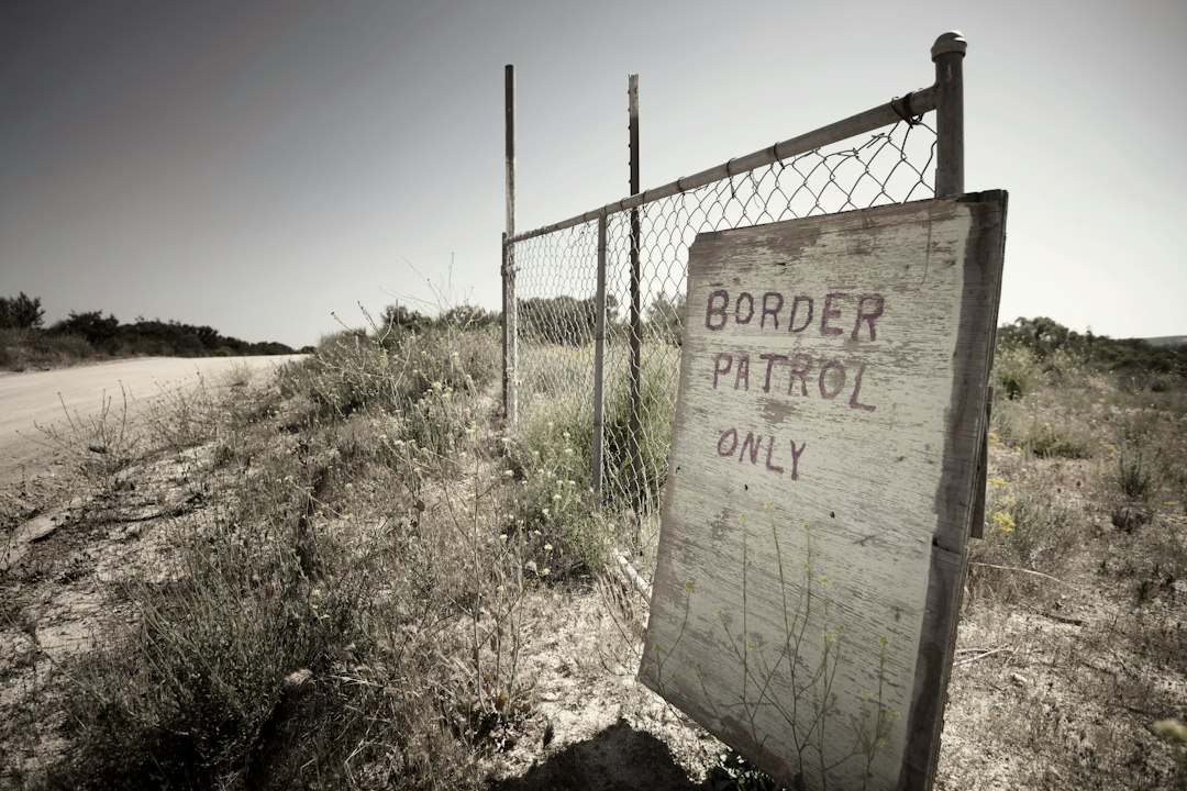 Border barrier near the United States and Mexico