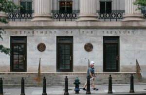United States Treasury building in Washington, D.C.