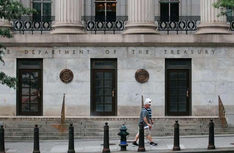 United States Treasury building in Washington, D.C.